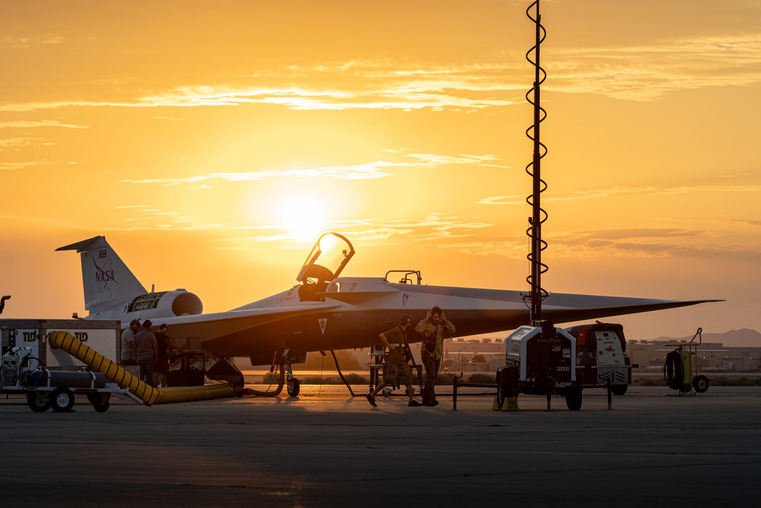 NASA’s X-59 at Sunrise