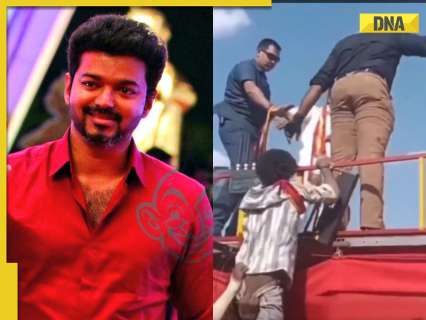 Tamil actor Vijay booked after his bouncers push TVK worker at Madurai event