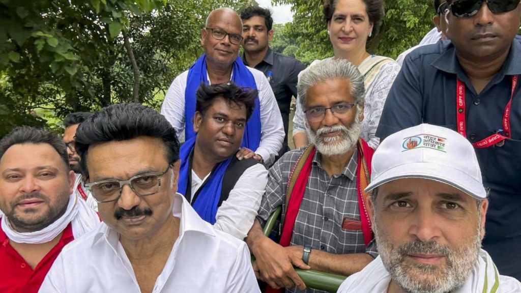 Stalin Joins Voter Adhikar Yatra, Criticizes BJP Over Election Conduct
