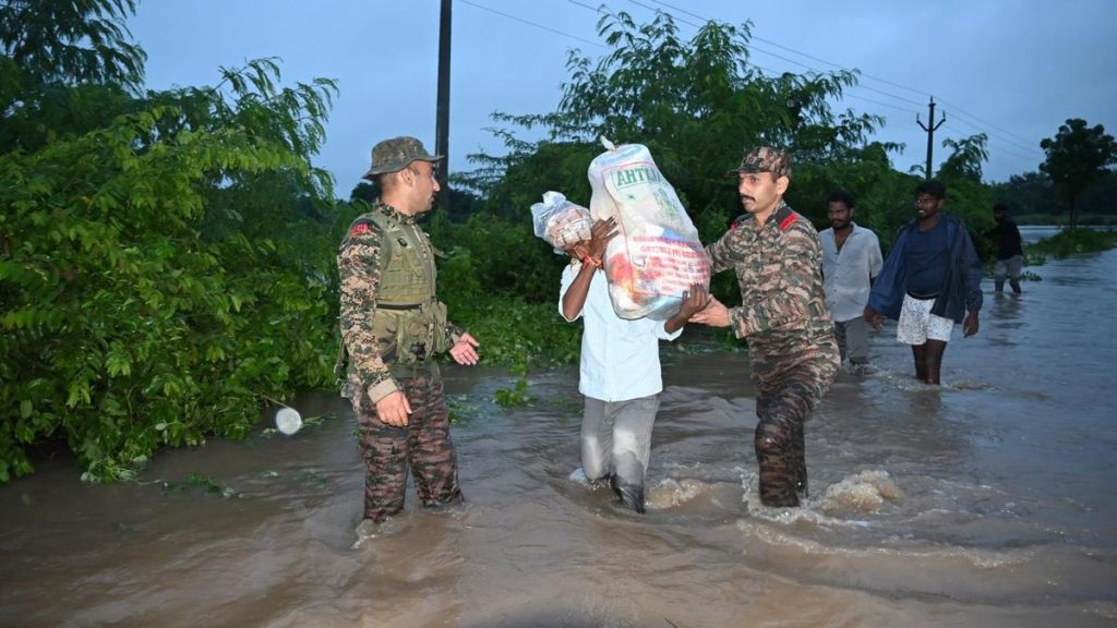 Indian Army Launches Flood Relief Operations in Telangana's Medak District