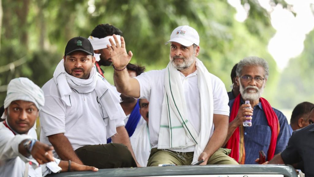 Rahul and Tejashwi Rally Massive Crowds in Bihar's 'Voter Adhikar Yatra