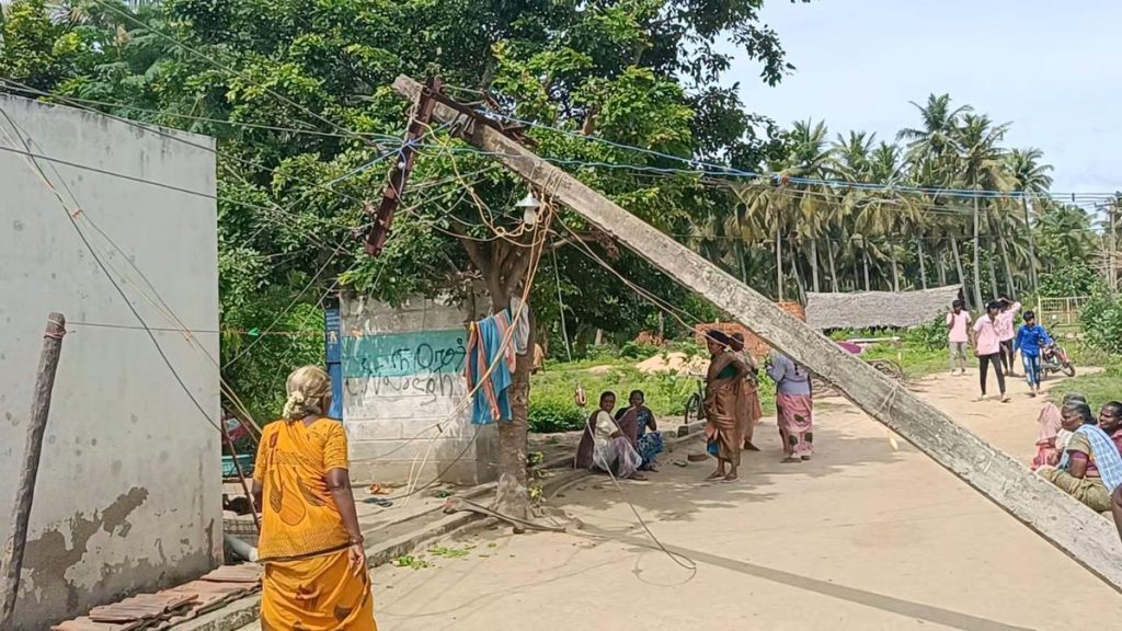 5-Year-Old Girl Dies of Electrocution After Pole Collapse Near Gudiyatham