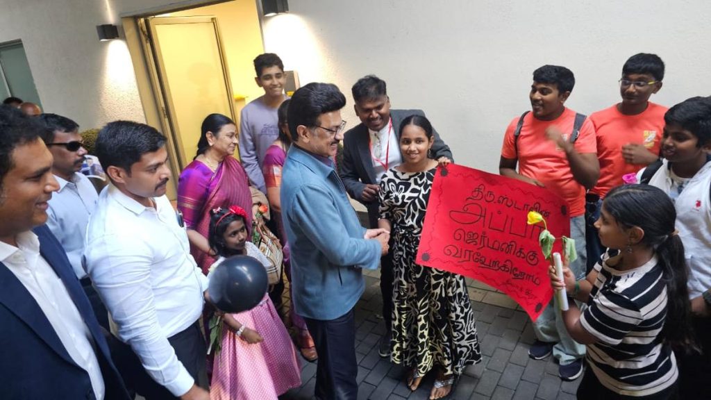 Tamil Nadu CM Stalin Arrives in Berlin