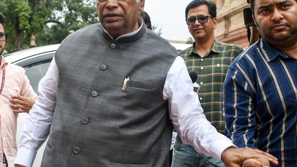 Kharge Urges Rajya Sabha Deputy Chair to Address Security Presence in House Well