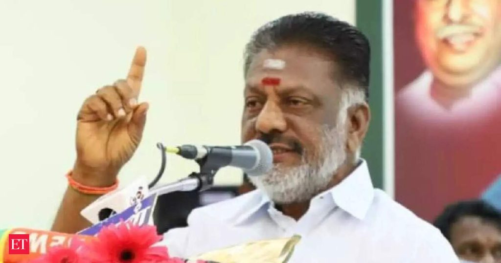 Ex-TN Chief Minister O Panneerselvam’s group walks out of the BJP-led NDA coalition