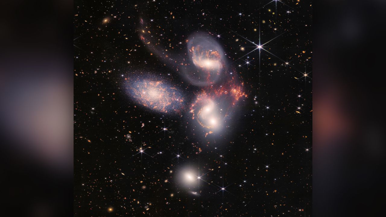 James Webb telescope discovers ‘exceptionally rare’ 5-galaxy crash in the early universe