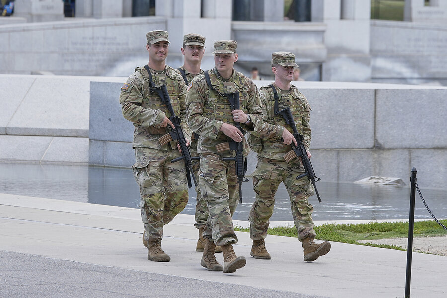 Here are legal issues raised by Trump’s order for national ‘quick reaction force’