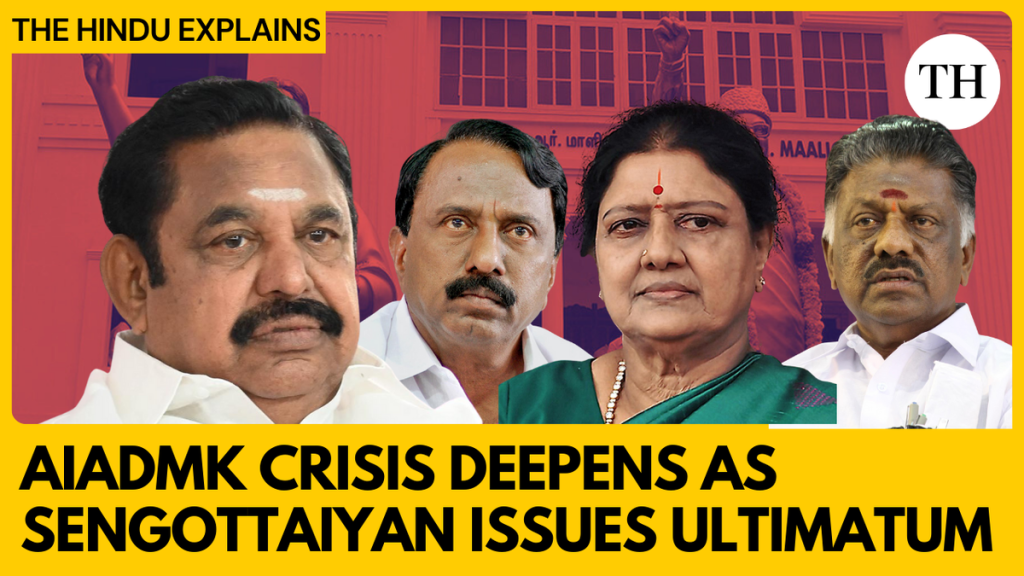 Watch: EPS silent as Sengottaiyan, OPS, Sasikala Push for united AIADMK
