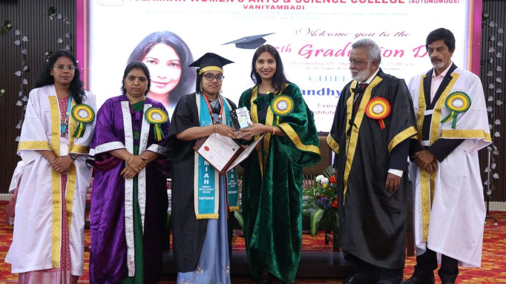 Graduation Day Celebrated at Vaniyambadi Arts and Science College