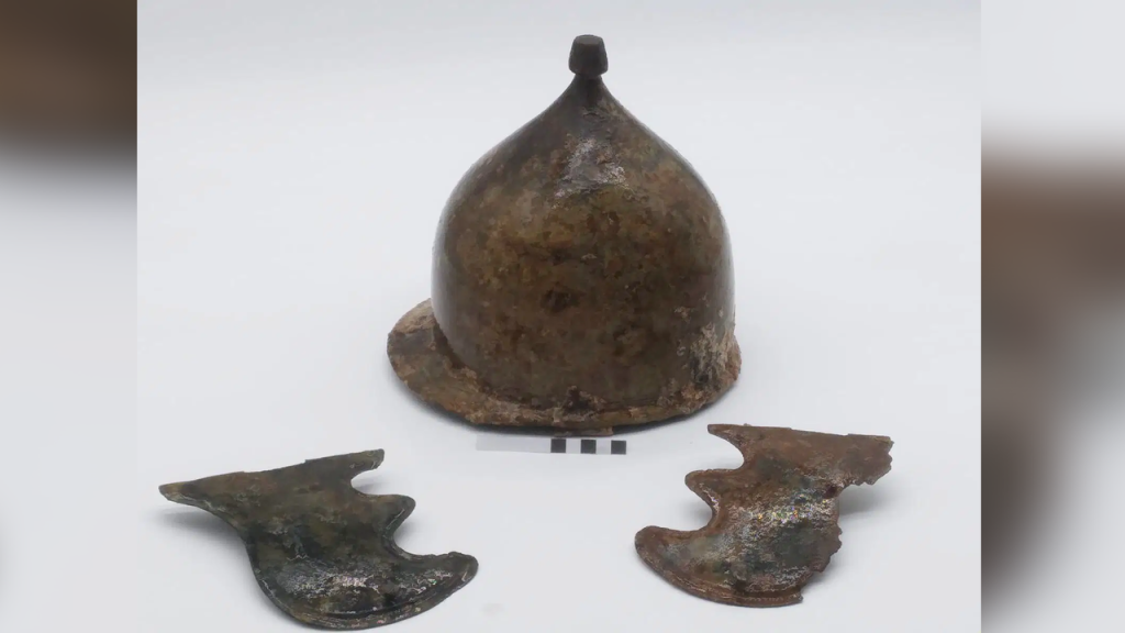 ‘Extraordinary’ Roman helmet from war-ending battle found in the sea off Sicily