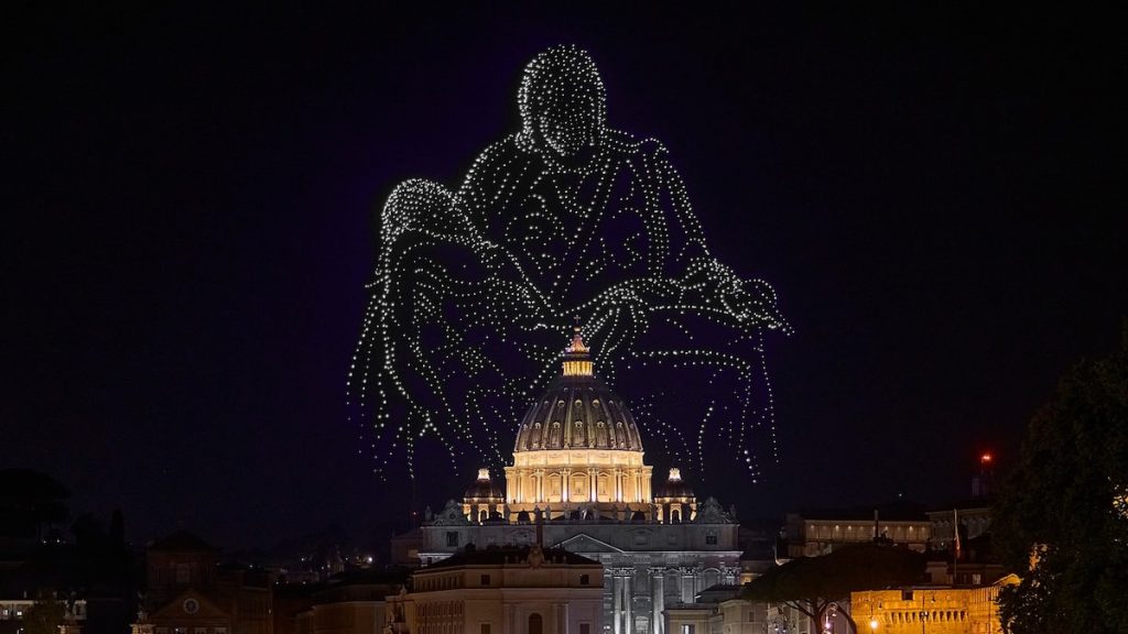 How 3,000 drones recreated Michelangelo’s masterpieces above the Vatican