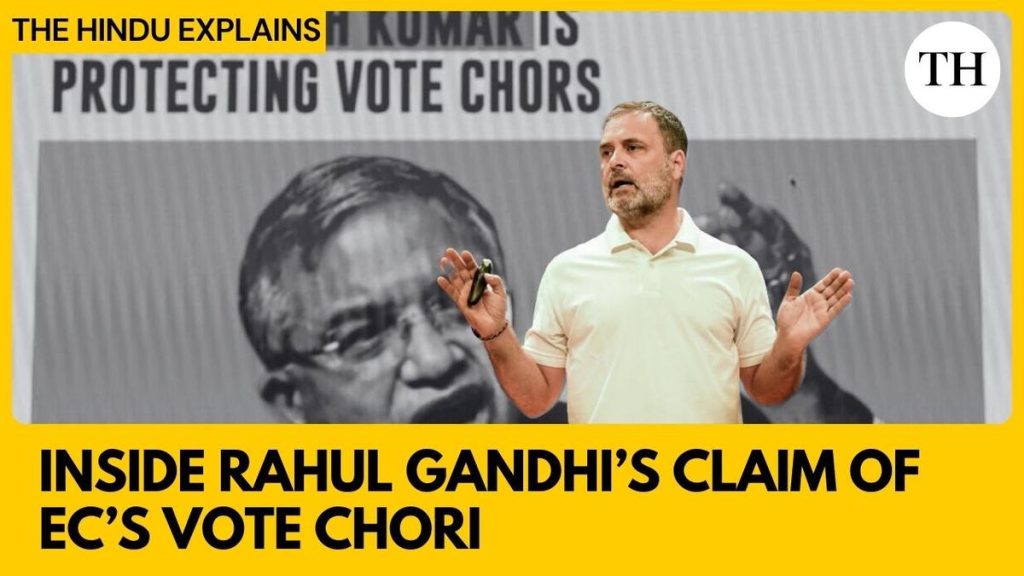 Rahul Gandhi Alleges Vote Theft, Targets Election Commission: Explained