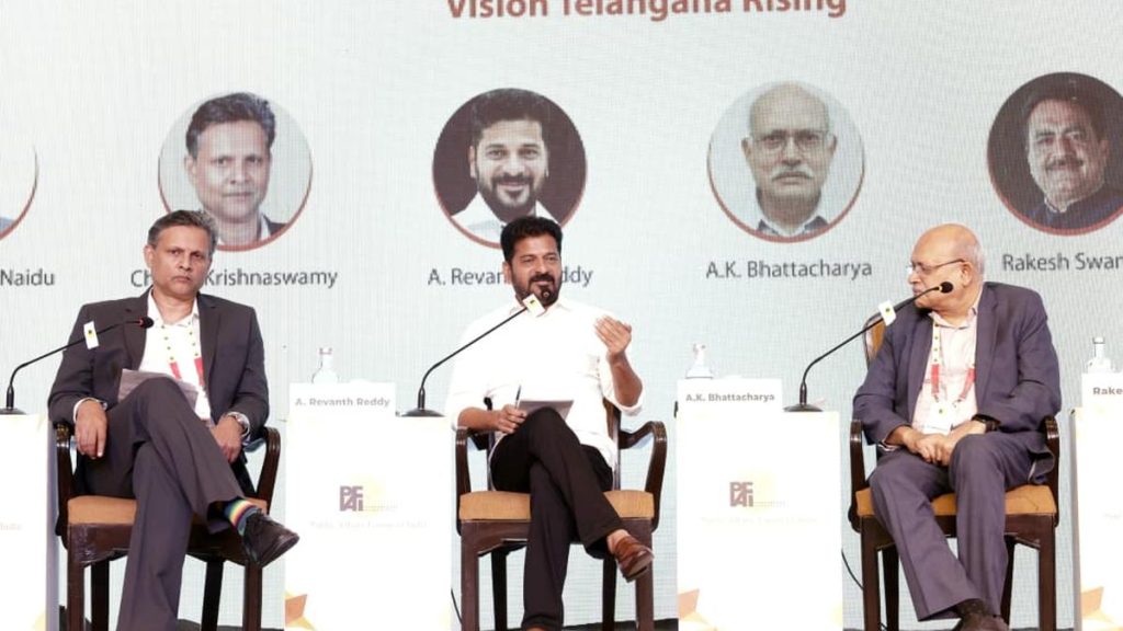 CM Revanth Courts Investors with Focus on Safety, Skills, and Infrastructure in Telangana